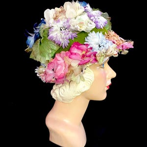 50s Flower Hat - Etsy display picture 2