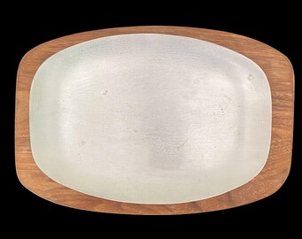 Vintage 1960's MCM, Teak, Sizzler Pan, A. C. Fabricators