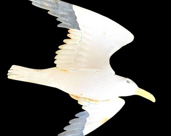 Vintage, Tin, Decorative Wall, Seagull