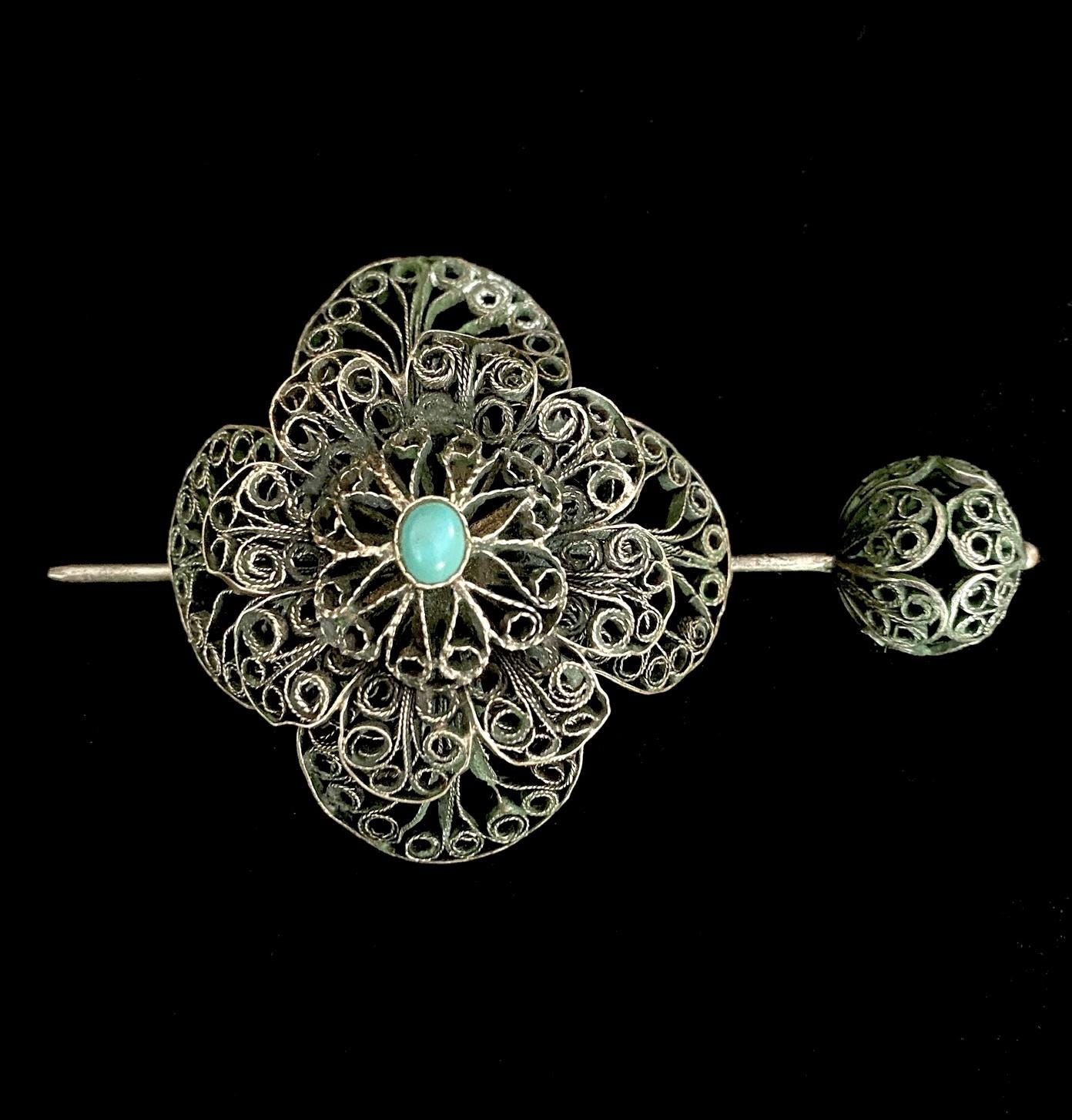 Antique, Vintage, Victorian, Silver Filigree, Scrollwork  display picture 1