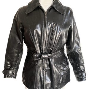 Vintage, 1990s, Banana Republic, Black Leather Jacket, Size XS, Small, 2, 4, 6