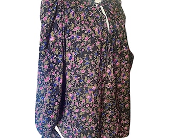 Vintage, Free People, Puff Sleeve, Peasant Blouse, Size M