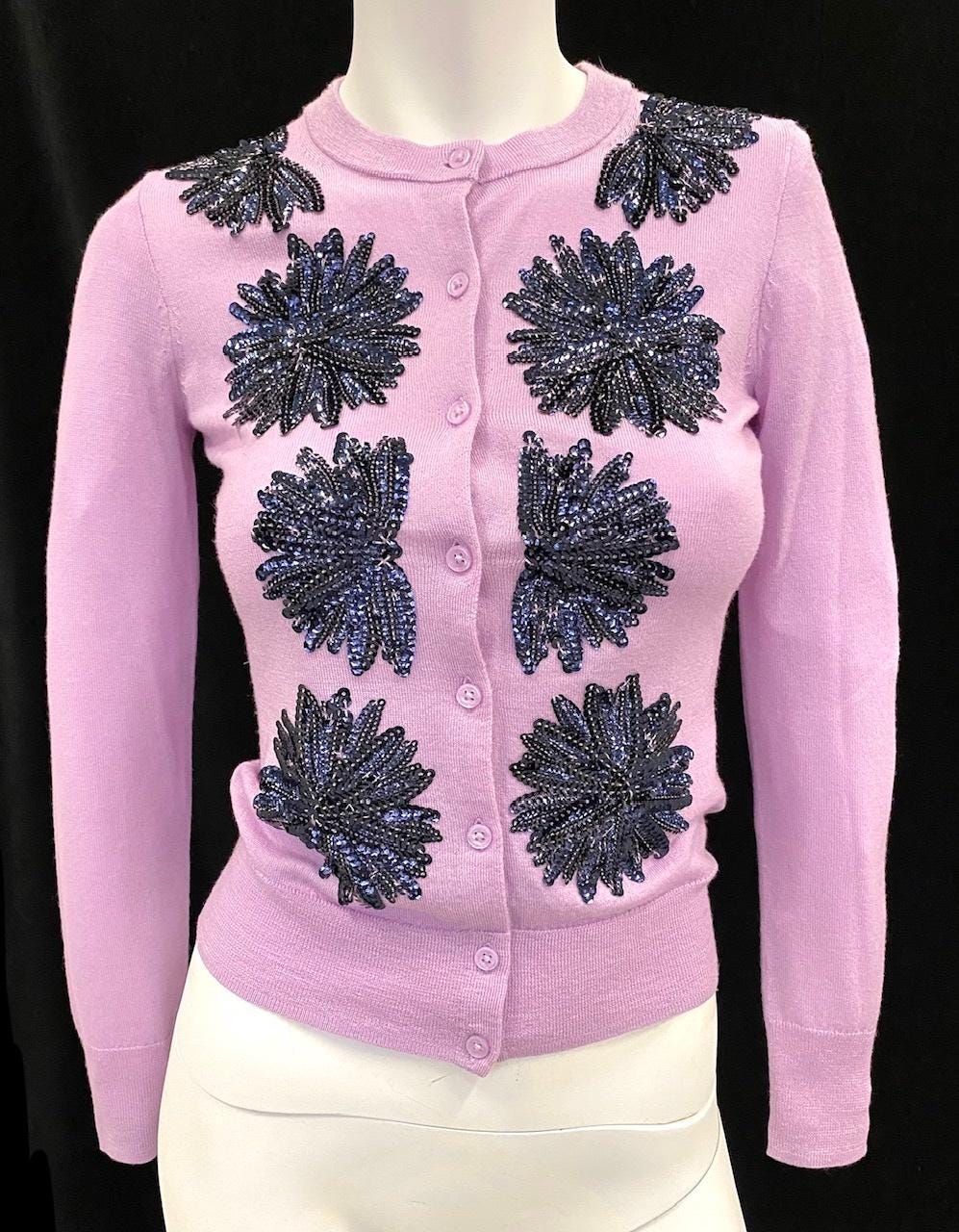 Sequin J Crew Cotton Jackie Cardigan Sweater NWT Sequin Jackie