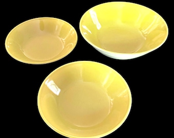 Vintage, 1950s 1960s, MCM, Johnson Brothers, Wasabi Lime Green, Bowls, Set of 3
