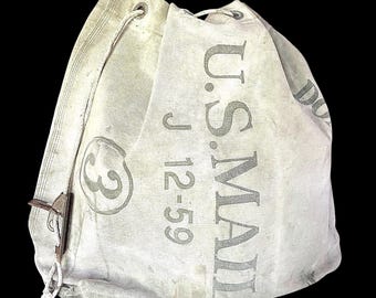 Vintage Mini US Mail Bag Mailed With Puzzle Inside to Michigan