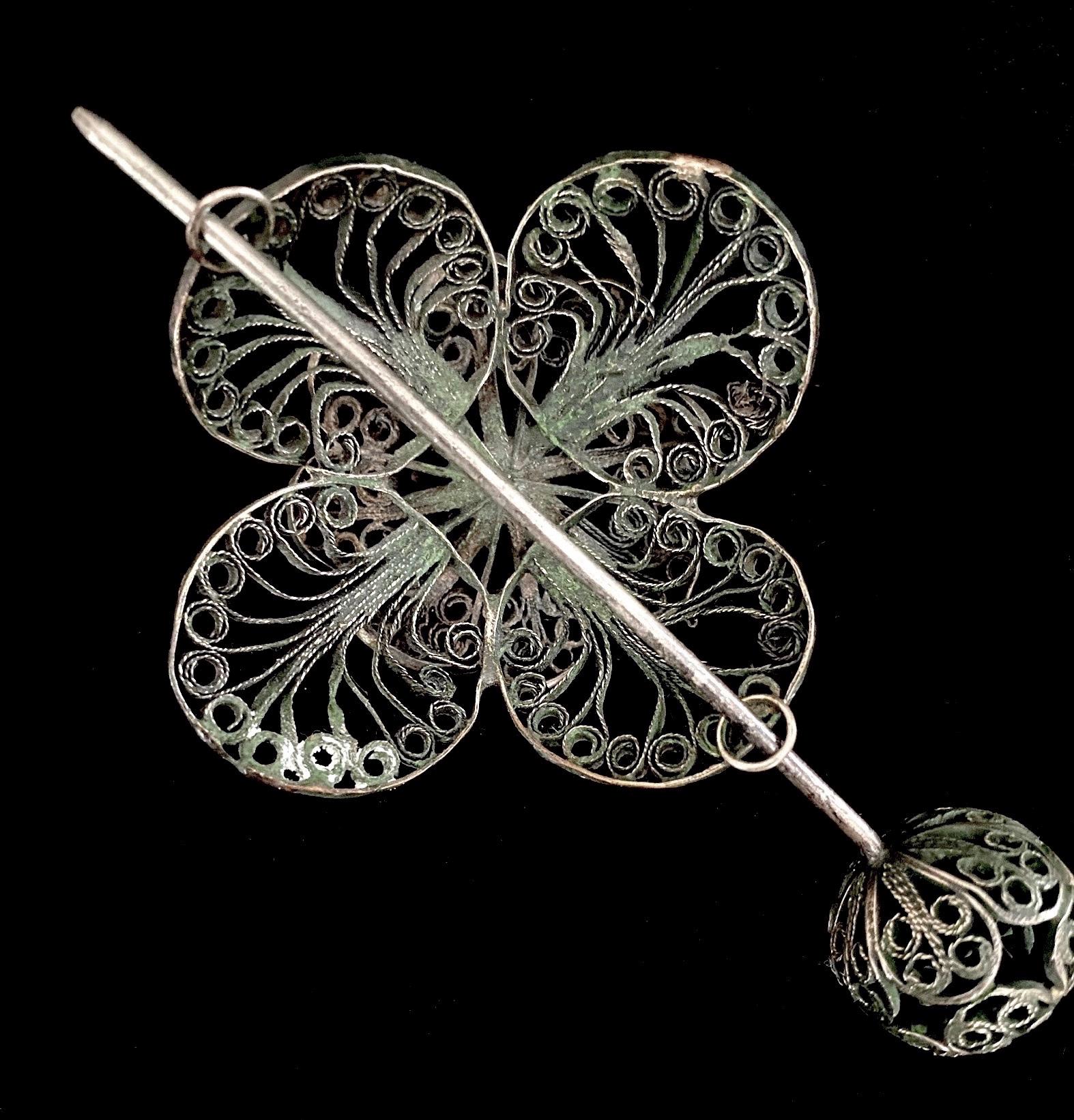 Antique, Vintage, Victorian, Silver Filigree, Scrollwork  display picture 2