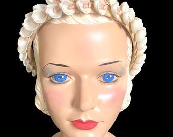Vintage, Seashell, Hawaiian, Wedding Crown,
