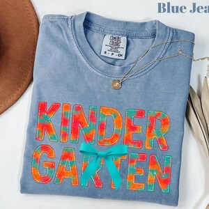 Comfort Colors® Kindergarten Lehrerin Shirt, Kindergarten Shirt, Kindergarten Shirt, Kinder Crew, Kindergarten Lehrerin Schulanfang Shirt, Pre-K Lehrerin