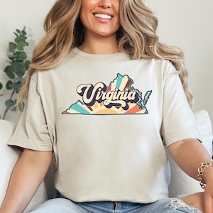 Virginia Shirt, Virginia Map Shirt, Virginia State Shirt, Virginia State Map Shirt, Virginia Apparel, Virginia Gift, Virginia Lover Shirt