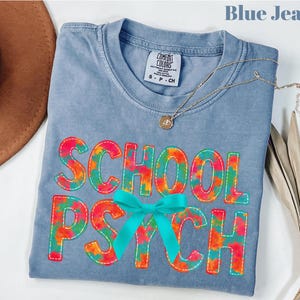 Comfort Colors® School Psychologist Shirt, Registered Psychologist, Gift For School Psych, Back To School Gift, School Mental Health Shirts