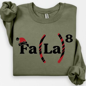 Christmas Math Teacher Sweatshirt, Math Fa La La Shirt,Funny Math Teacher Shirts Math Xmas Gift,Christmas Teacher Sweatshirt,Christmas Shirt