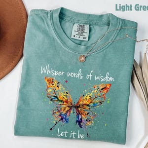 Camiseta vintage de mariposa y polilla Comfort Colors®, camiseta con estética cottagecore, camiseta cottagecore, camiseta estética, camiseta cottagecore