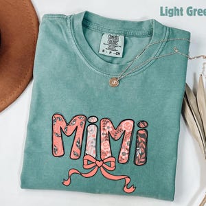 Comfort Colors® Mimi Shirt, Toile Floral Mimi Shirt, Mimi Tee, Cute Mimi Shirt, Gift for Mimi, Grandma Gift, Grandmother Shirt, Grandma Mimi