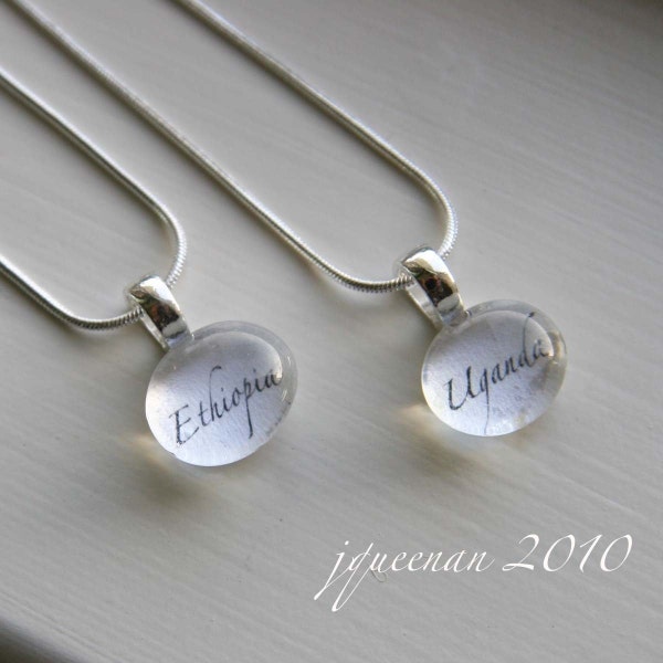 Custom Glass Pendant Necklace