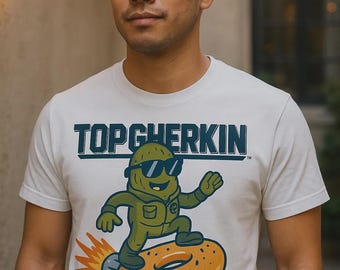 Camiseta de aviador con pepinillos en vinagre en Jet Bagel