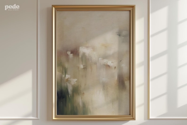 Neutral Abstract Landscape Printable – Soft Beige Modern Wall Art ...