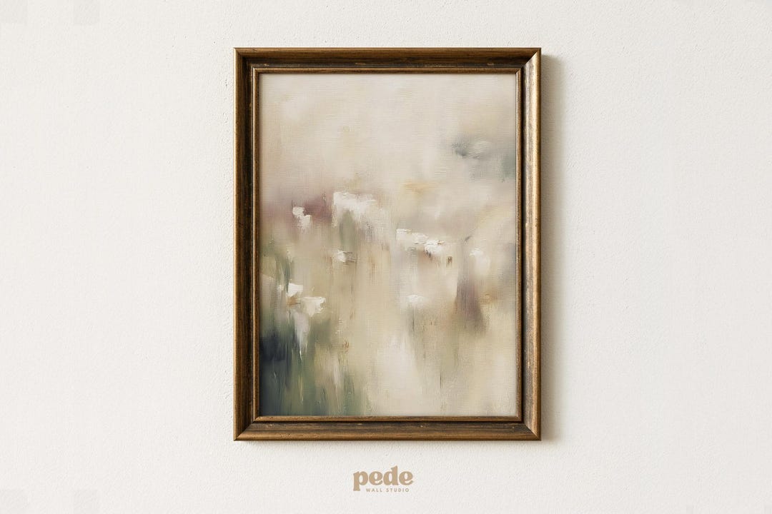 Neutral Abstract Landscape Printable – Soft Beige Modern Wall Art ...