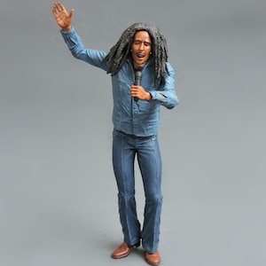 Bob Marley, Reggae, Handmade figurine, Musician, Guitarist