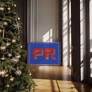 Puertp Rico Print,  *PR* , Wall Poster, Living room art poster, Gallery Wall,