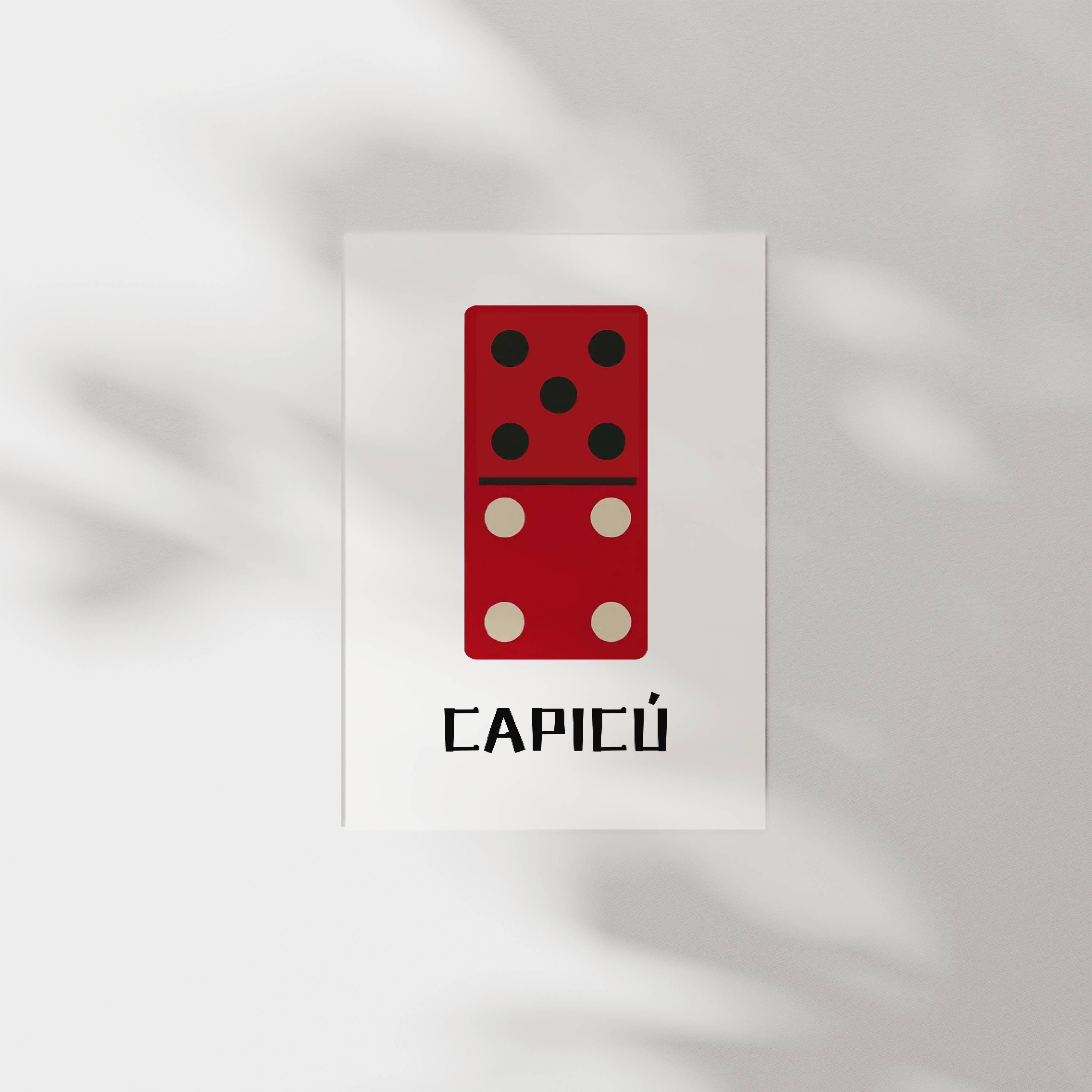 Domino 'capicu' Art Print: Boricua Poster - Etsy