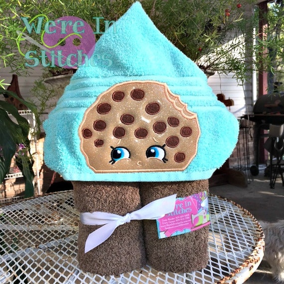 Kooky Cookie Hooded Towel Shopkins Hooded Towel Appliqued Towel
