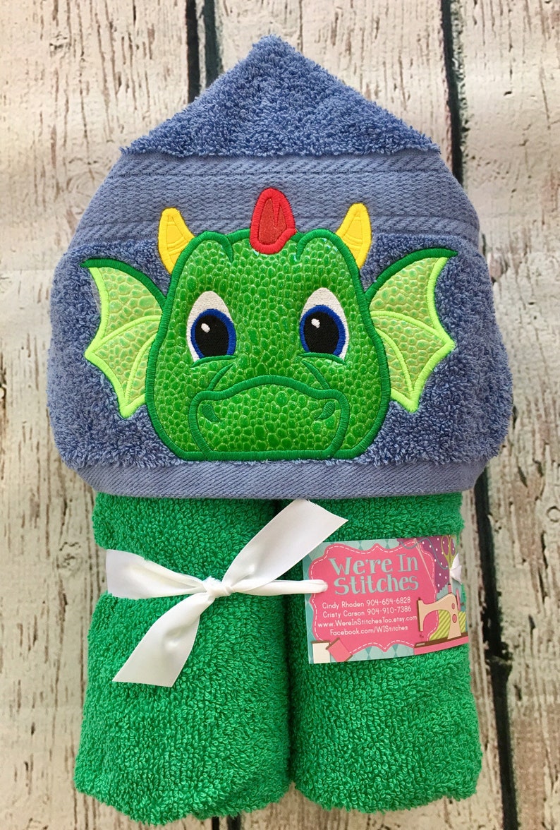 Baby Dragon hooded towel Dragon towel bath towel beach Etsy