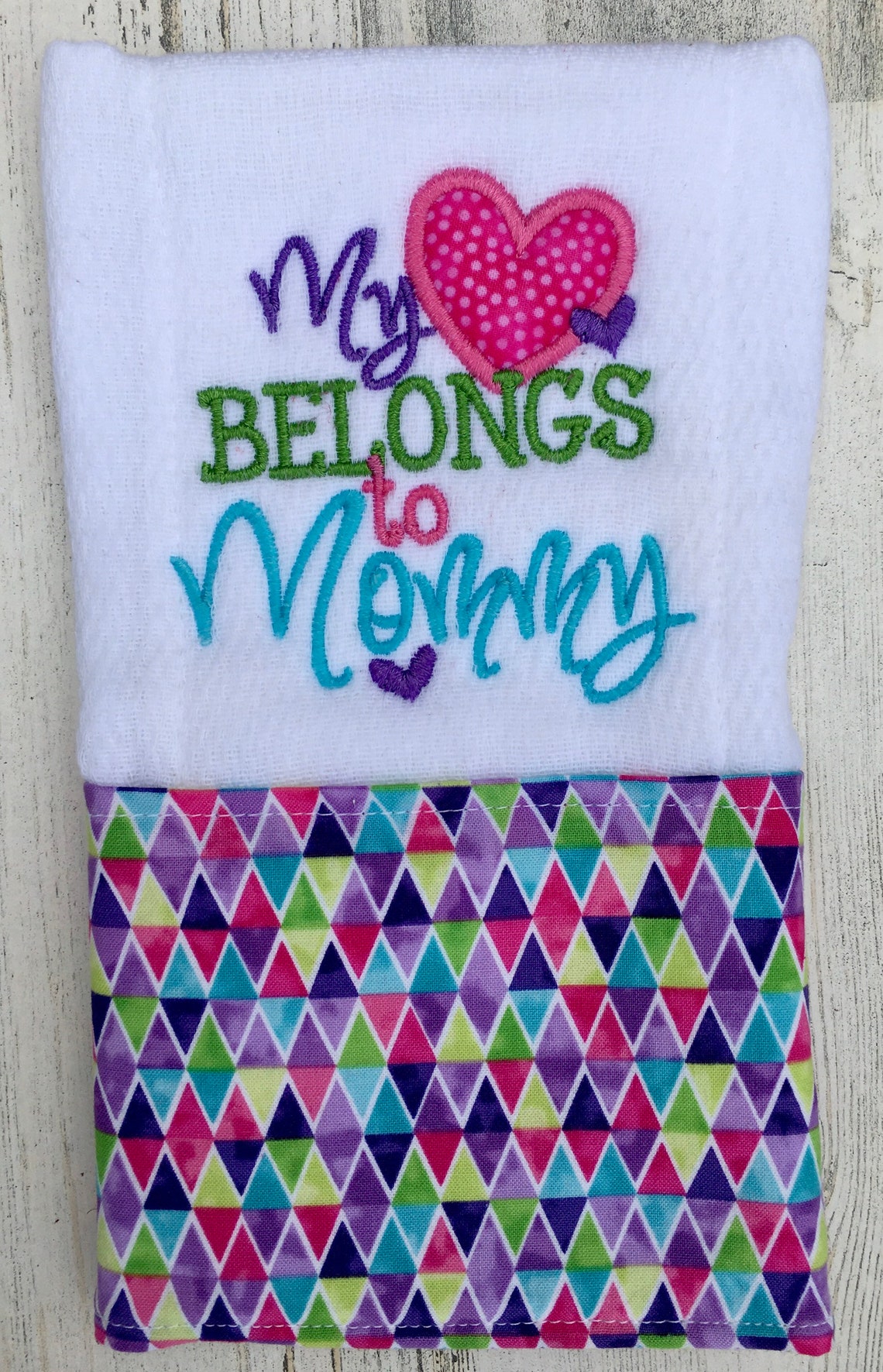 Baby Girl Burp Cloths Monogram Baby Girl Gift Baby Shower Etsy