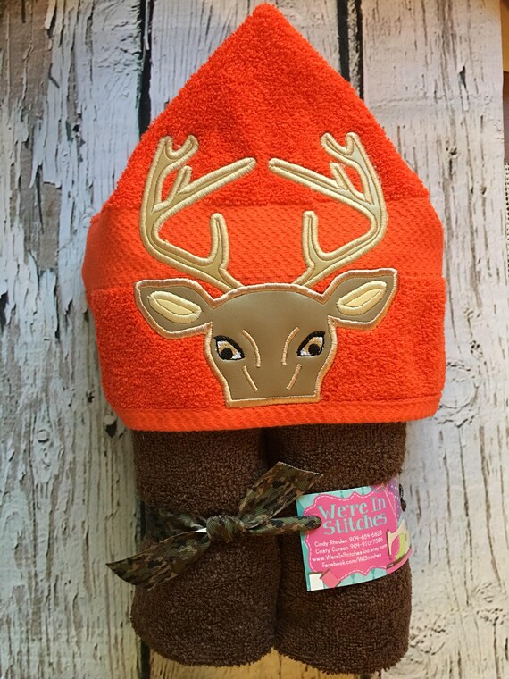 deer hooded towel