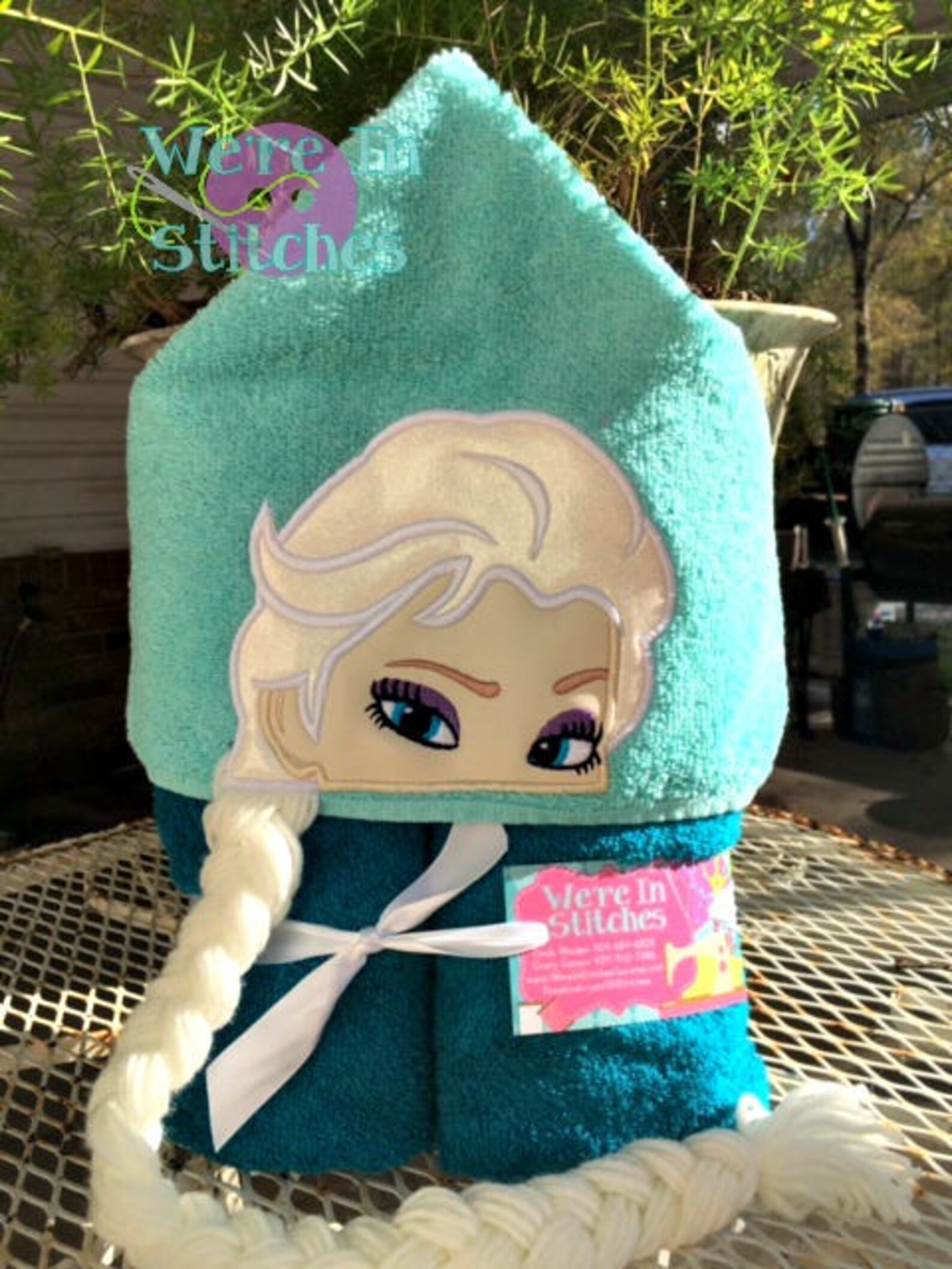 Elsa Hooded towel Frozen towel bath towel beach towel pool Etsy