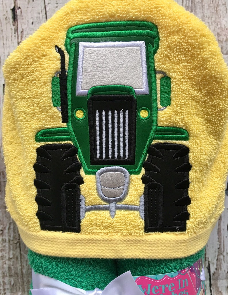 John Deere Tractor Hooded Towel Tractor Towel Pool Towel Etsy
