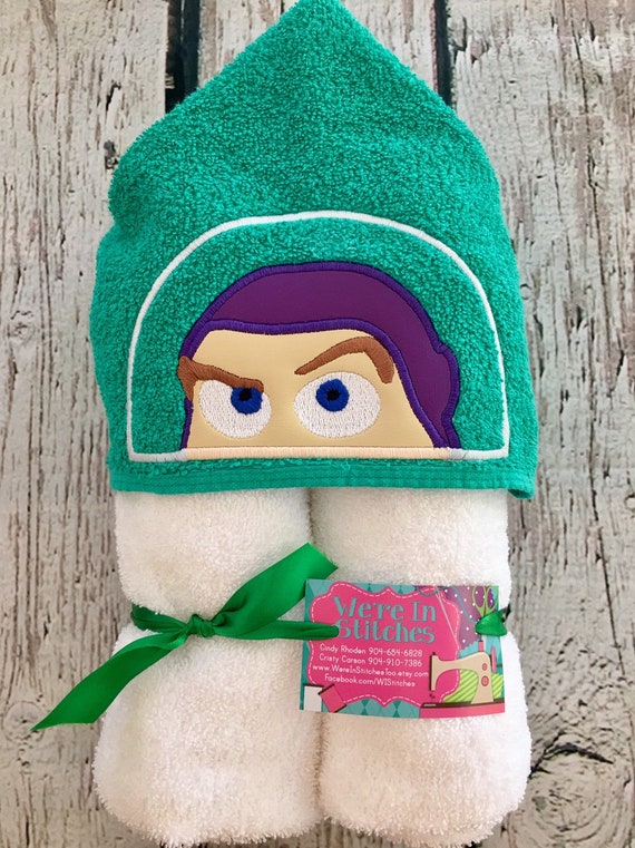 buzz lightyear hooded towel