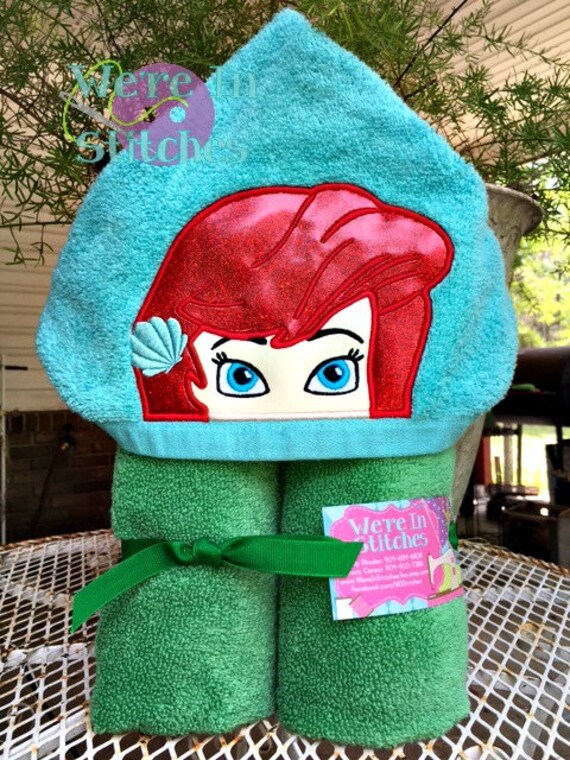 ariel hooded towel