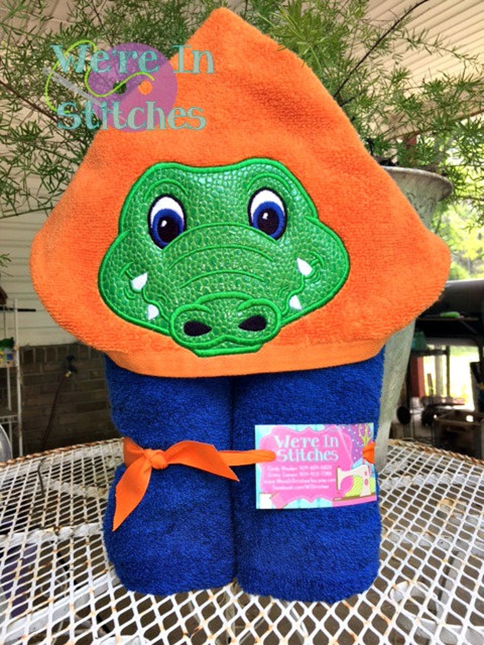 Boy Gator hooded towel Florida Gator towel UF towel Etsy