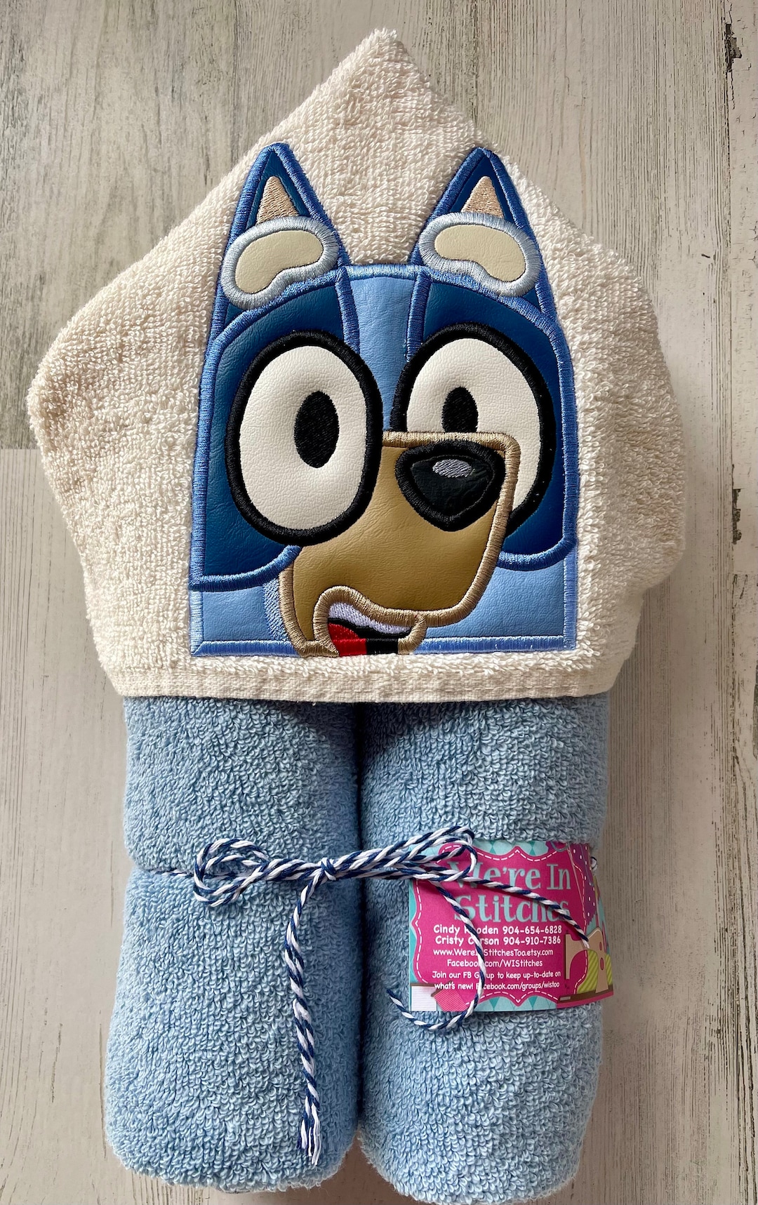 BLUE Tiny Tot Towel Wrap