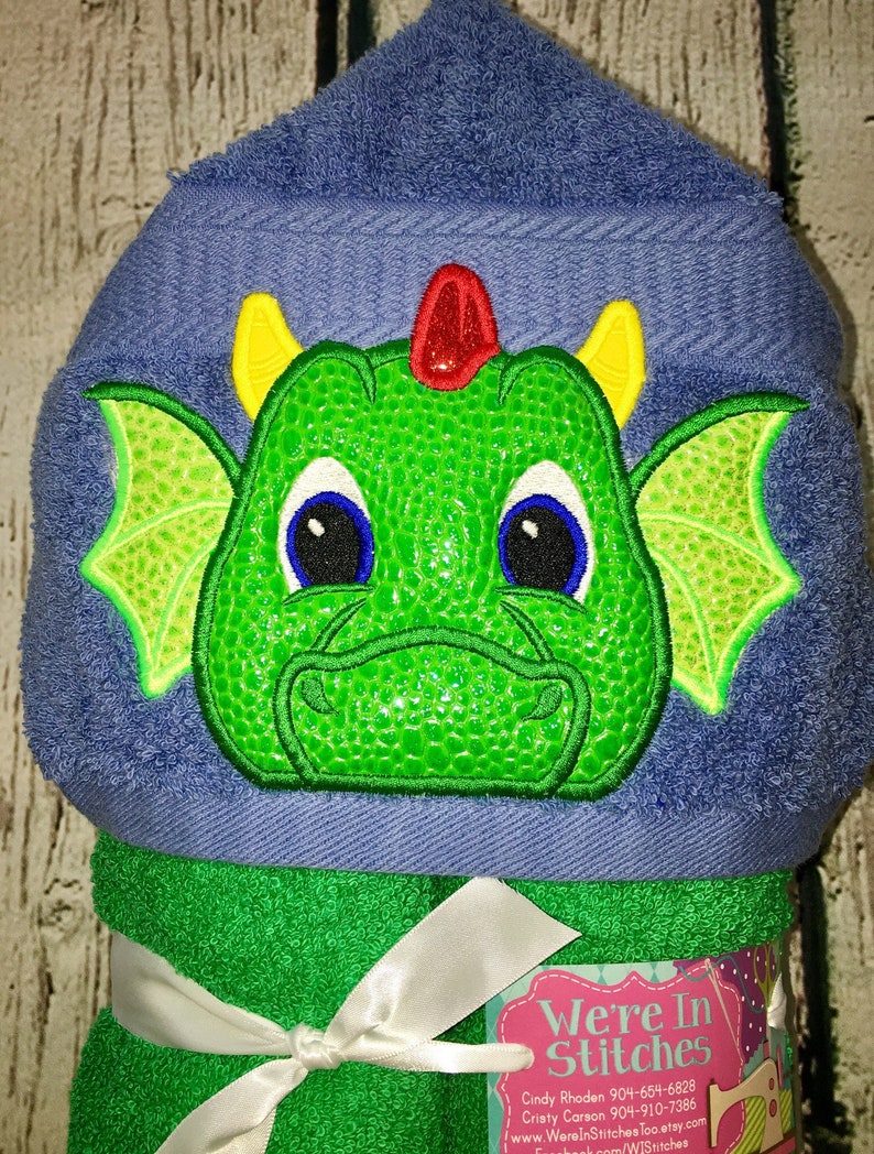 Baby Dragon Hooded Towel Dragon Towel Bath Towel Beach Etsy
