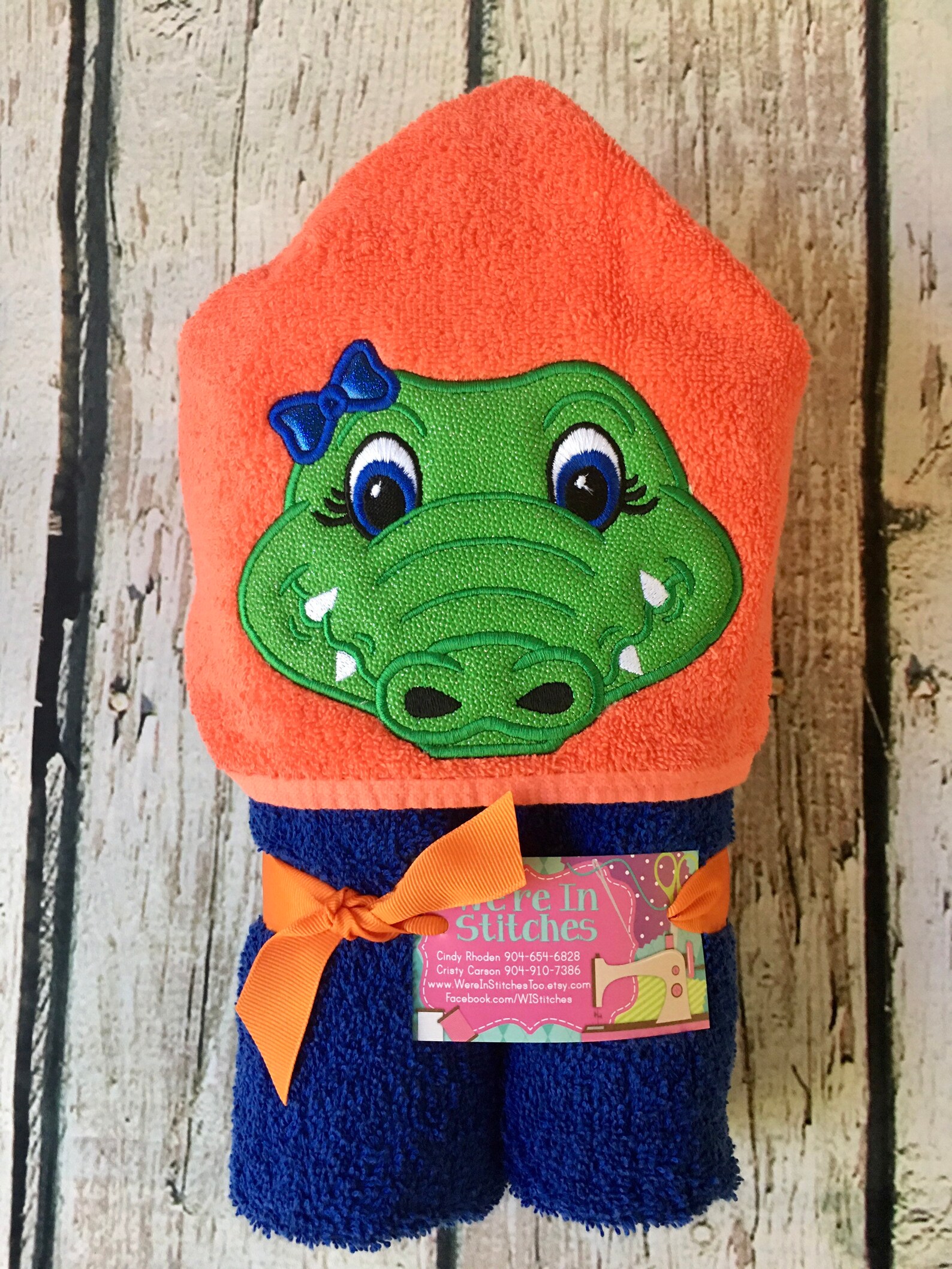 Girl Gator Hooded Towel Florida Gator Towel UF Towel Etsy