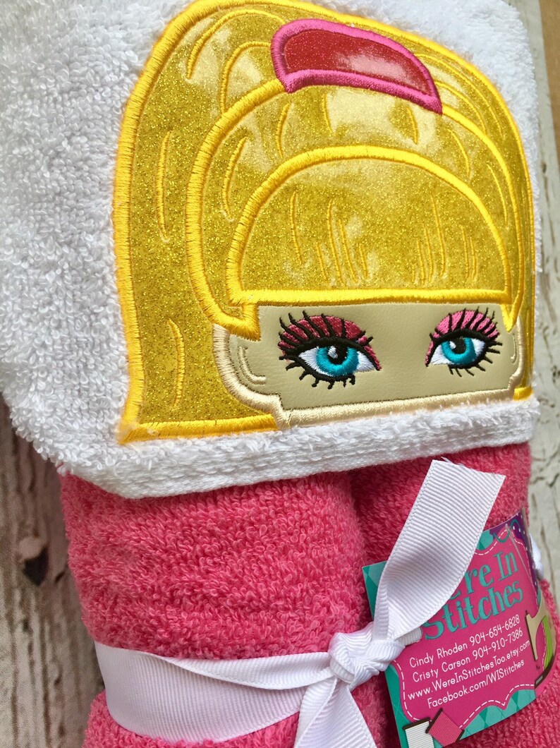 Barbie hooded towel Barbie towel pool towel beach towel Etsy