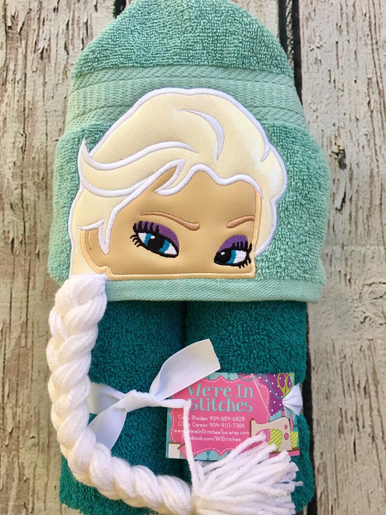 Elsa Hooded Towel Frozen Towel Bath Towel Beach Towel Pool Etsy