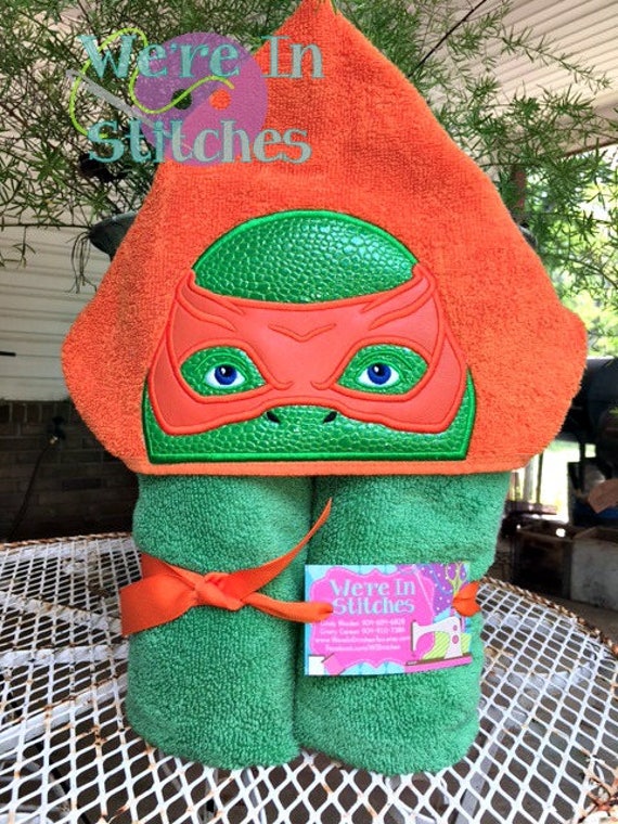 ninja turtle hooded towel