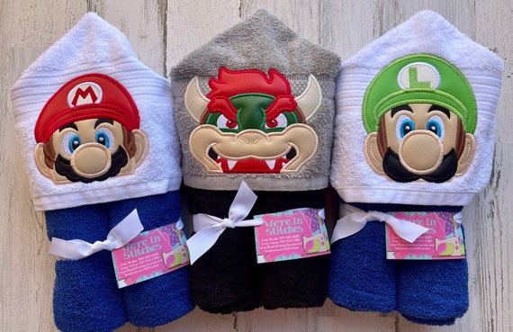 Luigi Hooded Towel Luigi Towel Nintendo Towel Pool Towel Beach
