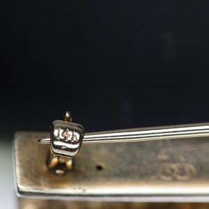 Vintage 14k Bar Pin image 4