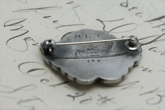 Vintage Georg Jensen Sterling Brooch - Design 107 - image 3