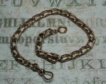 Vintage Gold Tone Watch Chain - Heavy Chain
