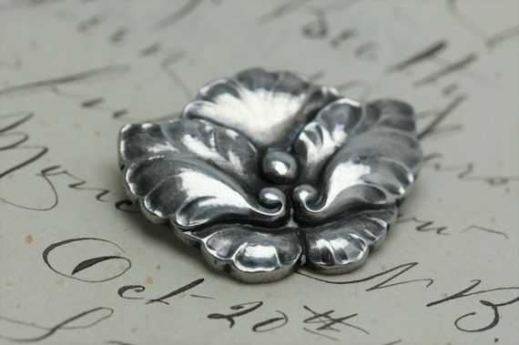 Vintage Georg Jensen Sterling Brooch - Design 107 - image 1