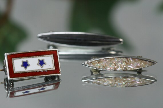 Sterling Pins-Lot of Vintage Sterling Pins-3pc