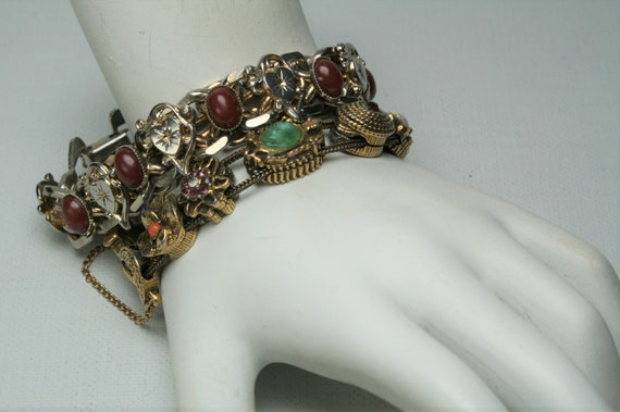 Lot of Vintage Fashion Jewelry Bracelets - 6 Brac… - image 6