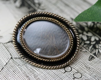 Brooch-10k Rolled Gold Victorian Mourning Pin
