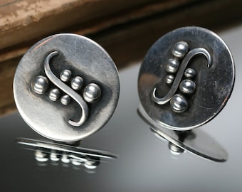 Vintage Sterling Earrings - Screw Back