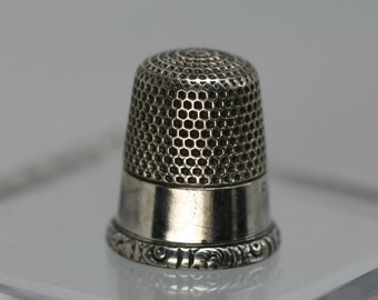 Vintage Ketcham McDougall  Sterling Thimble