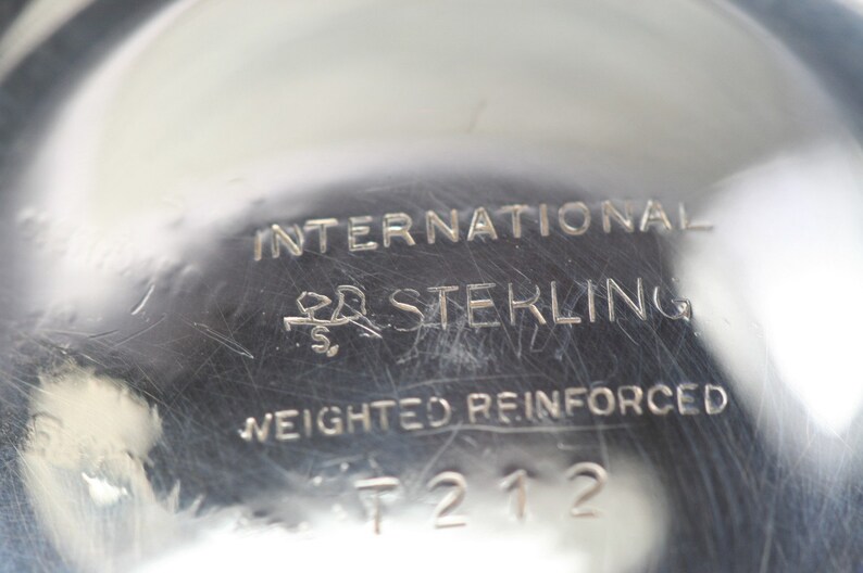 International Sterling Weighted Bowl Vintage Candy Bowl - Etsy